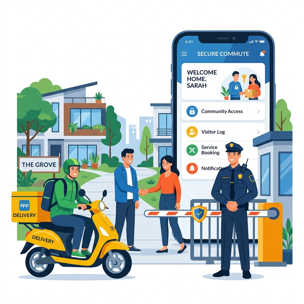 GateLink Management App Illustration